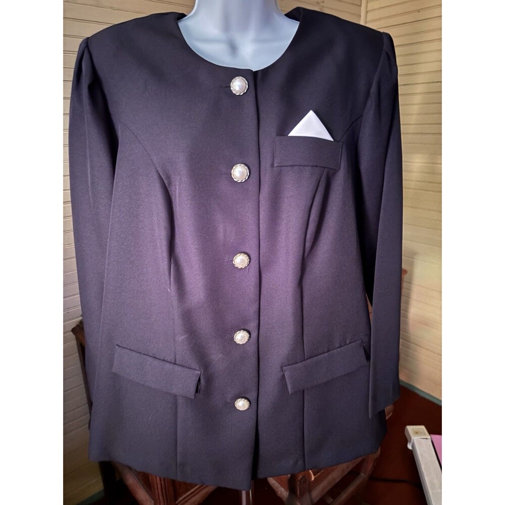 Style Setters Fashions Size XL Women’s Two Piece Skirt Suit 42” Bust Black